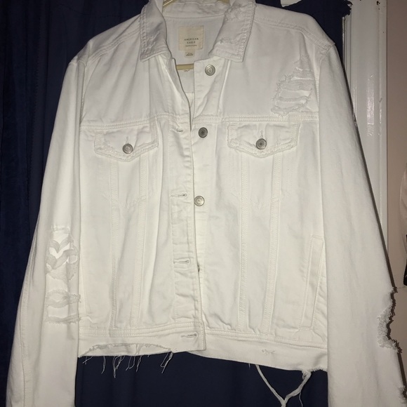 AE White Denim Jacket - Picture 1 of 3